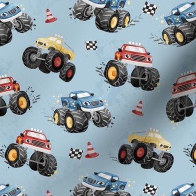 Monster Jam - SMALL - blue