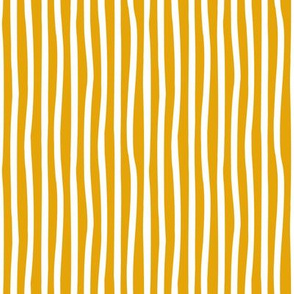 Tiny scale // Monochromatic lines coordinate // goldenrod yellow and white vertical stripes