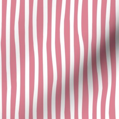 Small scale // Monochromatic lines coordinate // carissma pink and white vertical stripes