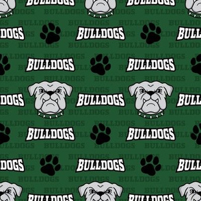 Bulldogs Mascot Forest Green