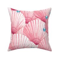 Seashells Hidden Treasure |Large| Lotsa Pink + Aqua Blue