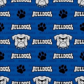 Bulldogs Mascot Royal Blue