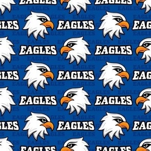 Eagle Mascot Royal Blue