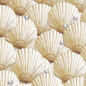 Seashells Hidden Treasure |Small| Cream + Pearl