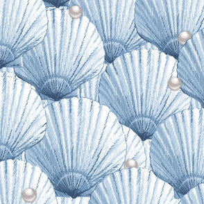 Seashells Pearl Treasure |Large| Cape Cod Blue + Pearl