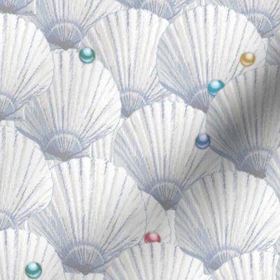 Seashells Pearl Treasure |Small| Whisper Gray + Multi