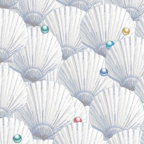 Seashells Pearl Treasure |Small| Whisper Gray + Multi