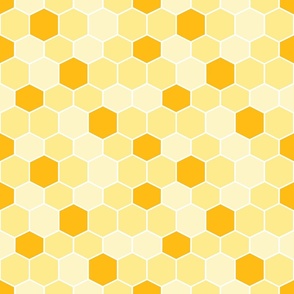 Honeycombs Simple Geometric Seamless Pattern