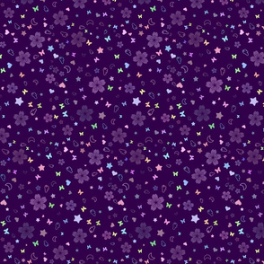 kawaii lolita sprinkles purple