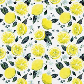 Watercolor Lemons Pattern
