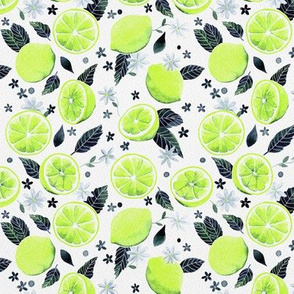 Watercolor Limes Pattern