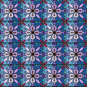 Blue and lilac Tile 