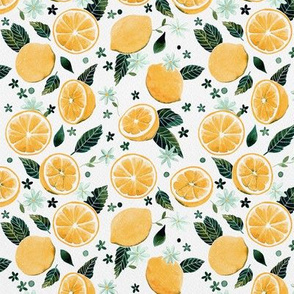 Watercolor Oranges Pattern