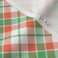 KC plaid mint/peach