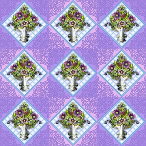 Floral Bouquet quilt panel 1