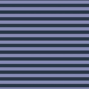 Cool Grey Bengal Stripe Pattern Horizontal in Medium Charcoal