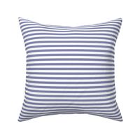 Cool Grey Bengal Stripe Pattern Horizontal in White