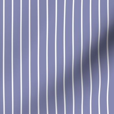 Cool Grey Pin Stripe Pattern Vertical in White