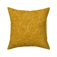 Boho Gold Paisley Canvas 18" large