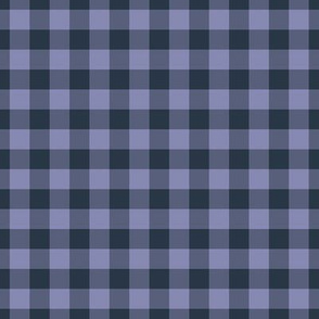 Gingham Pattern - Cool Grey and Medium Charcoal