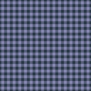 Small Gingham Pattern - Cool Grey and Medium Charcoal