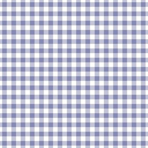Small Gingham Pattern - Cool Grey and White