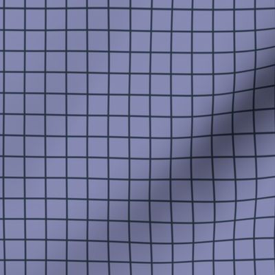 Grid Pattern - Cool Grey and Medium Charcoal