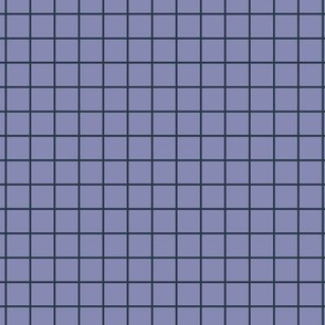 Grid Pattern - Cool Grey and Medium Charcoal
