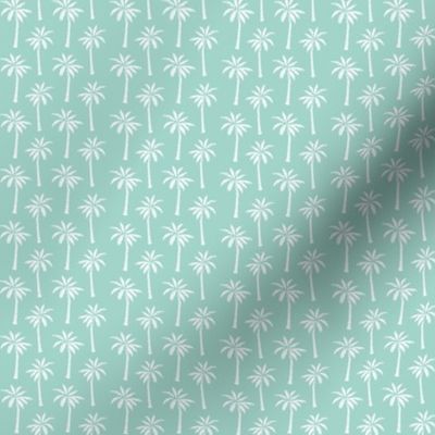 TINY palm tree // mint simple summer tropical palms print trendy print