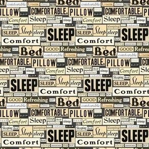 No More Insomnia | Vintage Typography Print