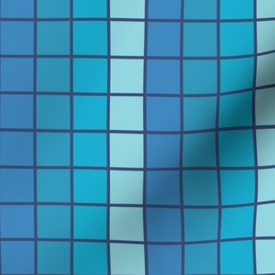 Simple squares in Blue