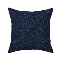 The shiny cosmos universe messy boho style modern spots and speckles navy white  SMALL