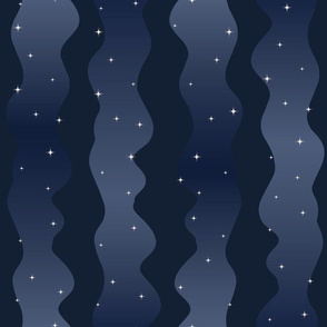 Abstract Sparkling Sky Stripes in Navy Blue seamless pattern background.