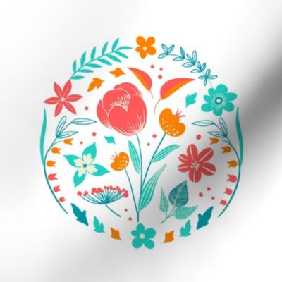 Embroidery Flower Template