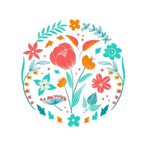 Embroidery Flower Template