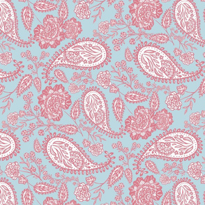 Paisley (Pink and Blue)