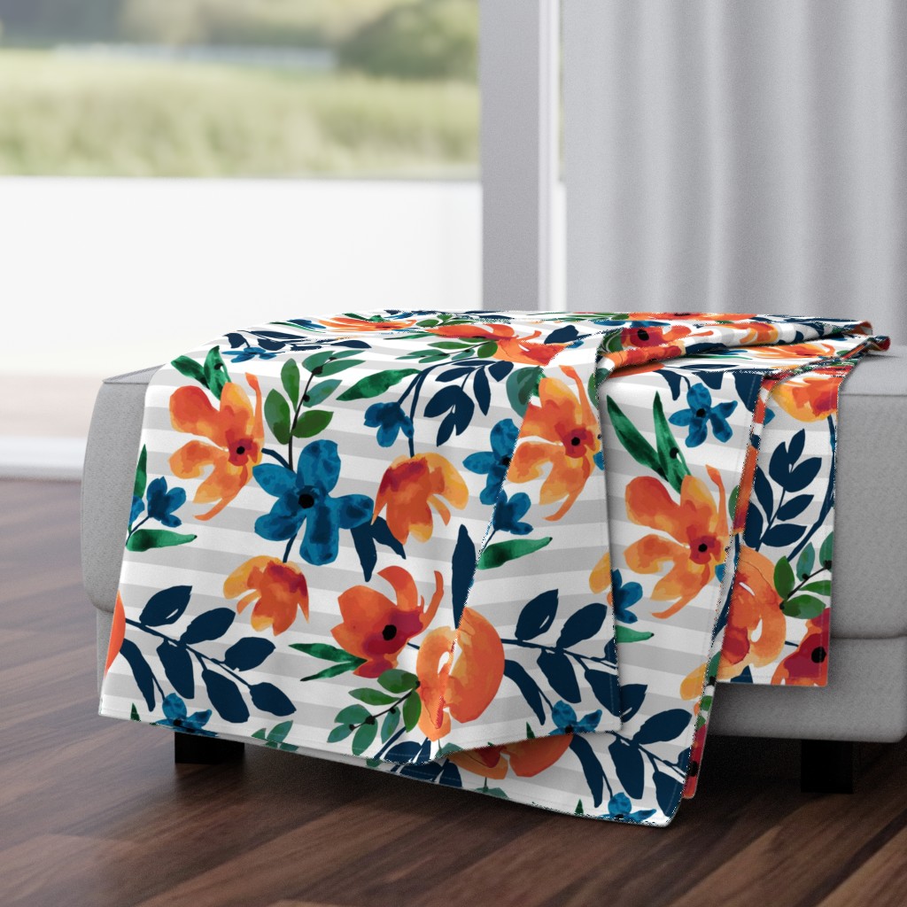 Fresh Floral - Tangerine Large