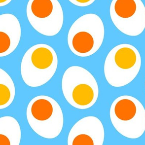 Boiled eggs (blue)