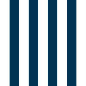 Navy Stripe - Vertical Large