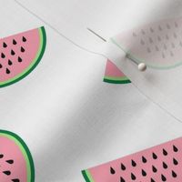 Large Scale Watermelon Slices on White