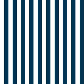 Navy Stripe - Vertical Medium