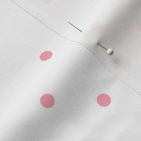 Bigger Scale Watermelon Dots - Pink on White