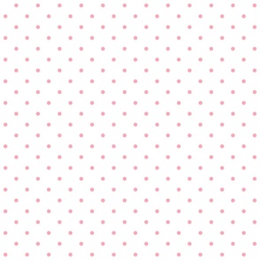 Bigger Scale Watermelon Dots - Pink on White