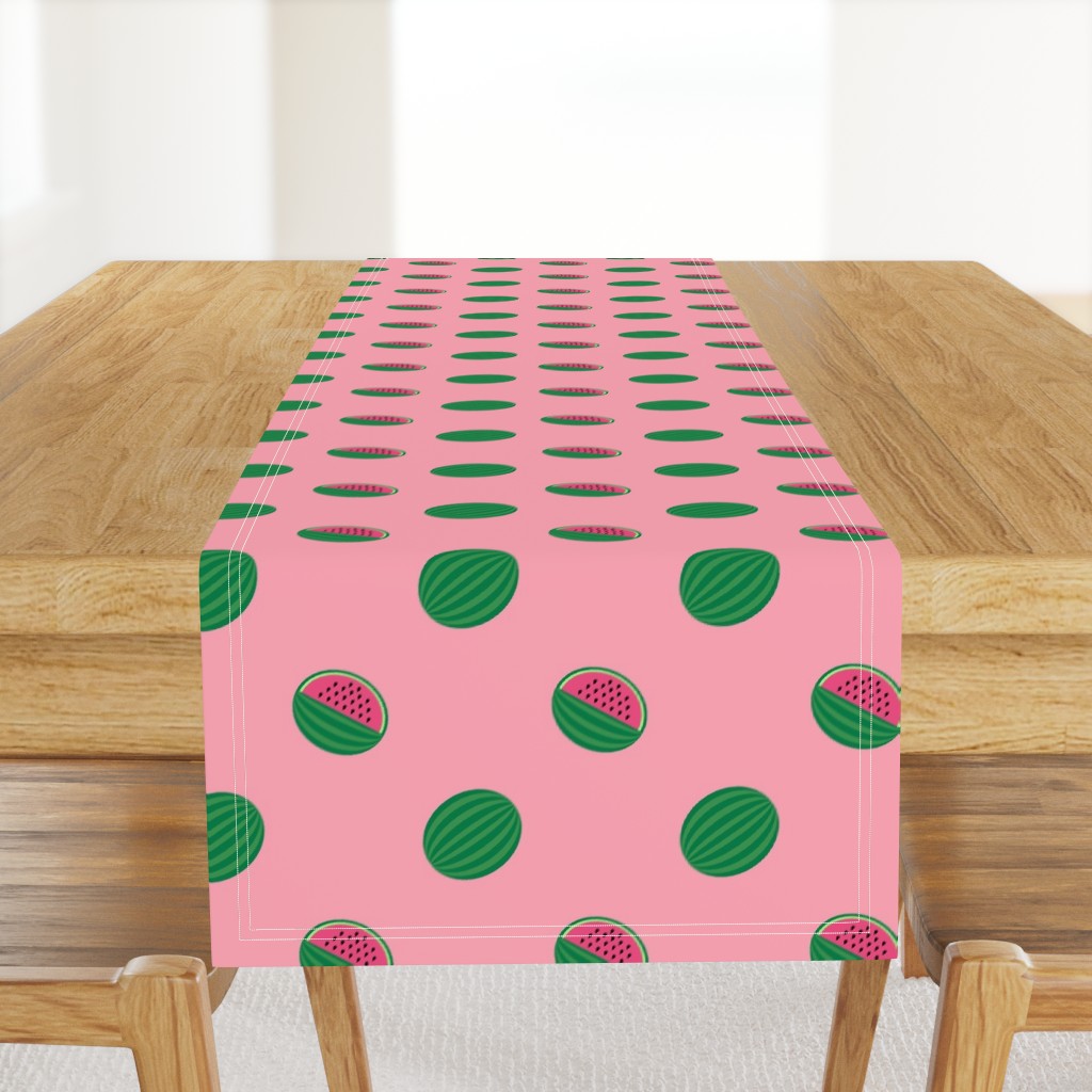 Bigger Scale Watermelons on Pink