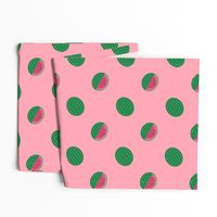 Bigger Scale Watermelons on Pink