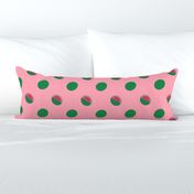 Bigger Scale Watermelons on Pink