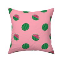 Bigger Scale Watermelons on Pink