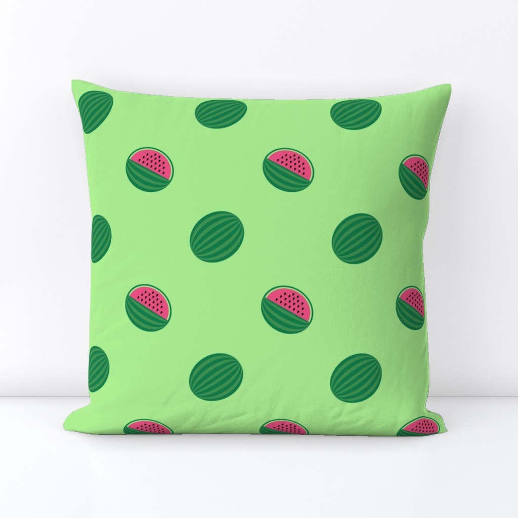 Bigger Scale Watermelons on Green