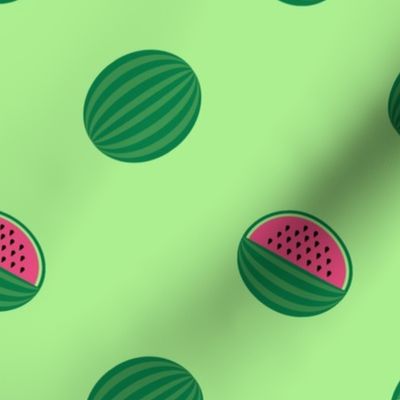 Bigger Scale Watermelons on Green