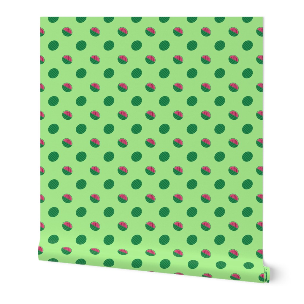 Smaller Scale Watermelons on Green